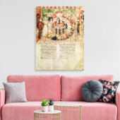 ガラハド卿は円卓に迎えられた キャンバスプリント (インサイチュ (リビング))