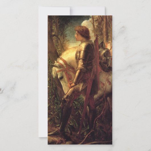 ガラハド卿（ジョージ・フレデリック・ワッツ著） カード (正面)