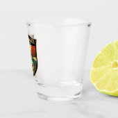 ガラパゴスアイランズトラベルアートヴィンテージ ショットグラス (右)