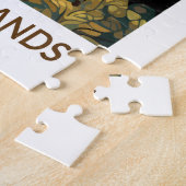 ガラパゴスアイランズトラベルアートヴィンテージ ジグソーパズル (側面)