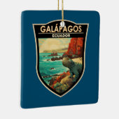 ガラパゴスアイランズトラベルアートヴィンテージ セラミックオーナメント (右)
