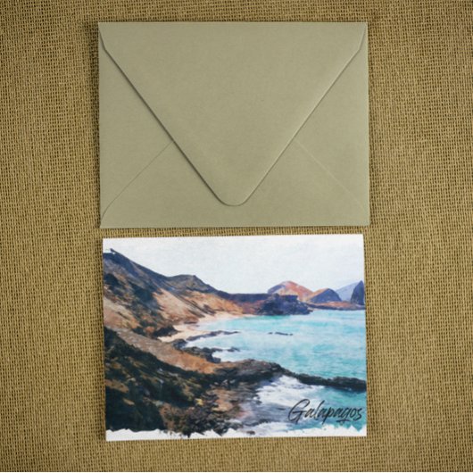 ガラパゴスアイランドエクアドルヴィンテージトラベル ポストカード