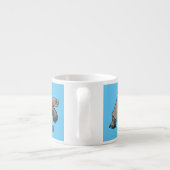 ガラパゴスガメの漫画イラストレーション エスプレッソカップ (裏面)