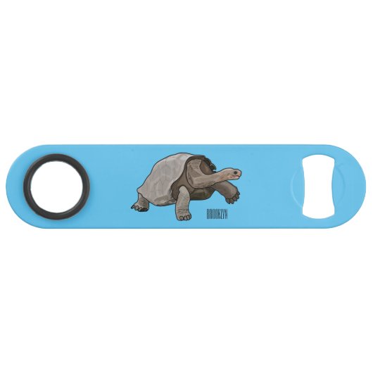 ガラパゴスガメの漫画イラストレーション スピード栓抜き (正面(横))