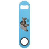 ガラパゴスガメの漫画イラストレーション スピード栓抜き (裏面)