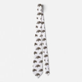 ガラパゴスガメの漫画イラストレーション ネクタイ (正面)