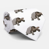 ガラパゴスガメの漫画イラストレーション ネクタイ (ロール)