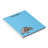 ガラパゴスガメの漫画イラストレーション ノートパッド (アングル)