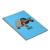 ガラパゴスガメの漫画イラストレーション ノートブック (右側)