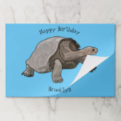 ガラパゴスガメの漫画イラストレーション ペーパーパッド (折り畳み)