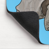 ガラパゴスガメの漫画イラストレーション マウスパッド (コーナー)