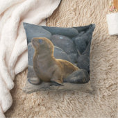 ガラパゴスシーライオン クッション (ブランケット)