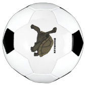 ガラパゴスランドカメイラストレーション サッカーボール (回転)