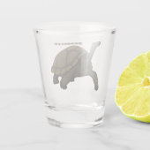 ガラパゴスランドカメイラストレーション ショットグラス (裏面)