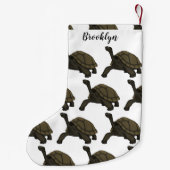 ガラパゴスランドカメイラストレーション スモールクリスマスストッキング (裏面)