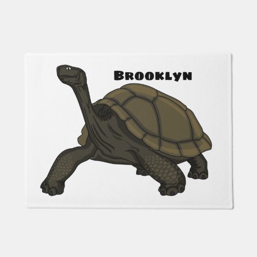 ガラパゴスランドカメイラストレーション ドアマット (正面)