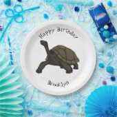 ガラパゴスランドカメイラストレーション ペーパープレート (パーティー)