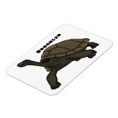 ガラパゴスランドカメイラストレーション マグネット (左側)