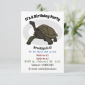 ガラパゴスランドカメイラストレーション 招待状 (スタンド正面)