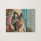 ガラパゴス諸島のゾウガメの旅行 ジグソーパズル (横)