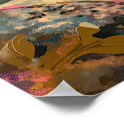 ガラパゴス諸島のゾウガメの旅行 ポスター (角)