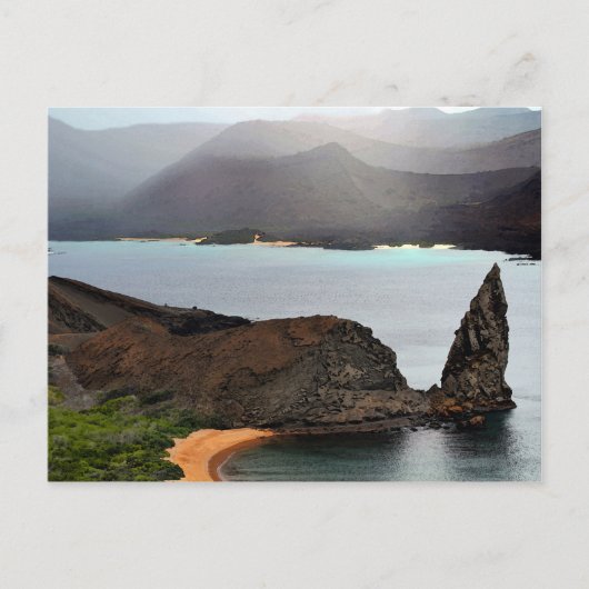 ガラパゴス諸島のバルトローム峰からの眺め ポストカード (正面)