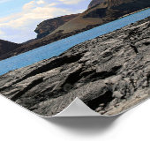 ガラパゴス諸島のバルトローム島の眺め ポスター (角)