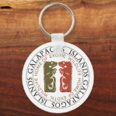 ガラパゴス諸島イグアナスサミナメントキーチェーン キーホルダー (正面)