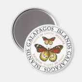 ガラパゴス諸島チョウ マグネット (正面/裏面)