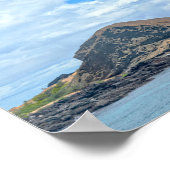 ガラパゴス諸島バルトロメ島ピナクルロック ポスター (角)