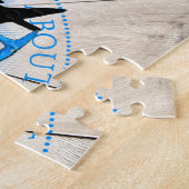 ガラパゴス諸島ブルーフットブービーバード ジグソーパズル (側面)