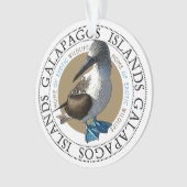 ガラパゴス諸島ブルーフートブービーバード オーナメント (正面)