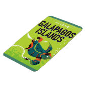 ガラパゴス諸島ヴィンテージ旅行ポスターアート。 マグネット (左側)