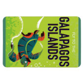 ガラパゴス諸島ヴィンテージ旅行ポスターアート。 マグネット (横)