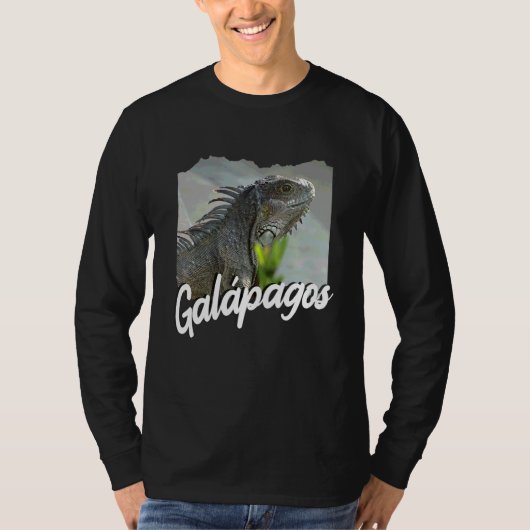 ガラパゴス諸島 エクアドル イグアナ ガラパゴス島 4 Tシャツ (正面)