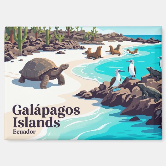 ガラパゴス諸島 エクアドル マグネット (正面)