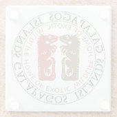 ガラパゴス諸島 ガラスコースター (裏面)