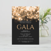 ガラフォーマルボ企業のール金ゴールドキラライト 招待状 (スタンド正面)