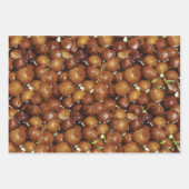 ガラブジャムンデザートスイートフードパターン ラッピングペーパーシート (正面2)
