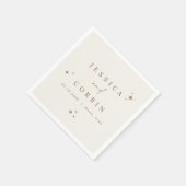 ガラボヘミアンテラコッタシアルスターデザート昼寝 スタンダードカクテルナプキン (角)