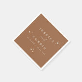 ガラボヘミアンテラコッタシアルスター砂漠 スタンダードカクテルナプキン (角)