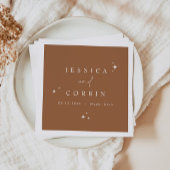 ガラボヘミアンテラコッタシアルスター砂漠 スタンダードカクテルナプキン