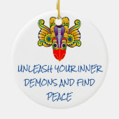 ガララクシャスリランカデーモンデザインオーナメント セラミックオーナメント (裏面)