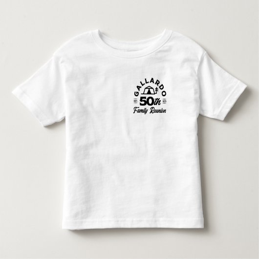 ガラルド50thアニバーサリーファミリー懇親会トドラー トドラーTシャツ (正面)