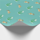 ガランサス・ニワリス・レッドロビン・バードとスノードロップ ラッピングペーパー (角)