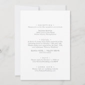 ガラント マルチカラー ワイルドフラワー フロント & バック ウェディング 招待状 (裏面)