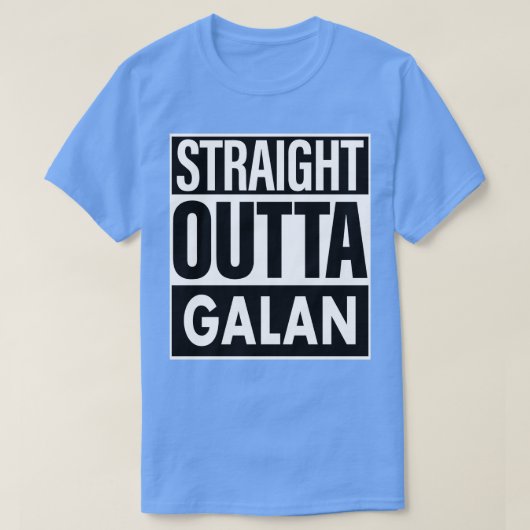 ガランネームストレートアウトタガラン Tシャツ (デザイン正面)