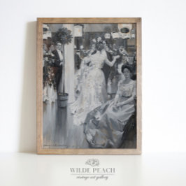 ガラヴィンテージファッション絵画の女性ポスター ポスター