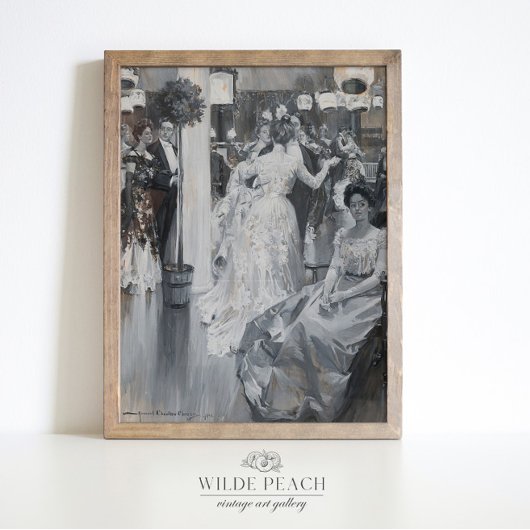 ガラヴィンテージファッション絵画の女性ポスター ポスター