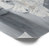 ガラヴィンテージファッション絵画の女性ポスター ポスター (角)